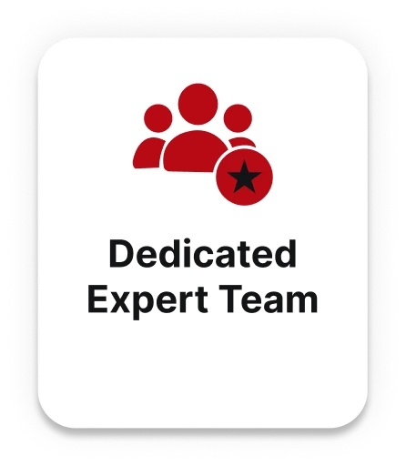 Dedicated expert team