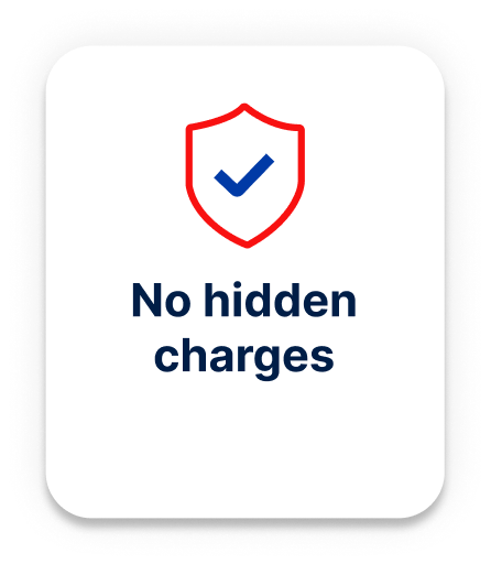 No hidden charges