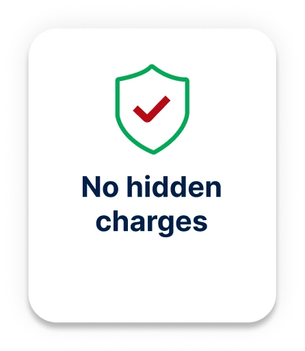 No hidden charges