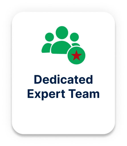 Dedicated expert team