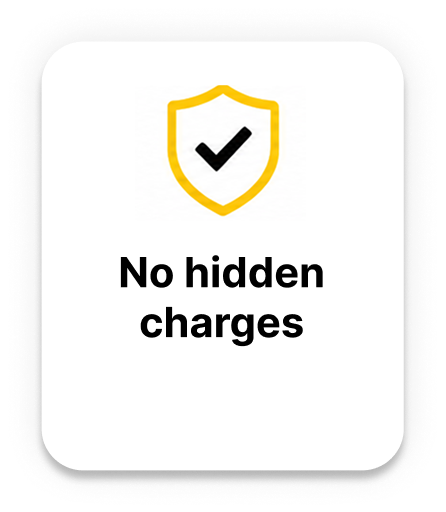 No hidden charges