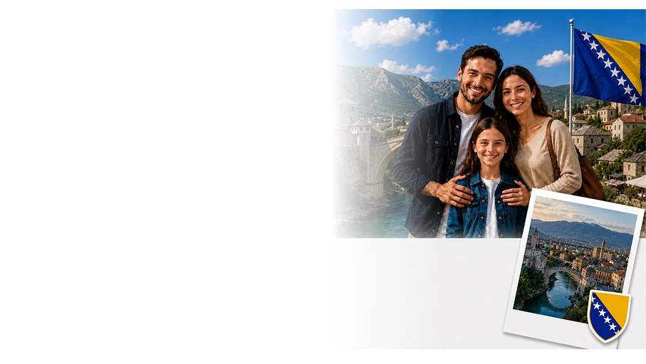 Family exploring permanent residency in in Bosnia