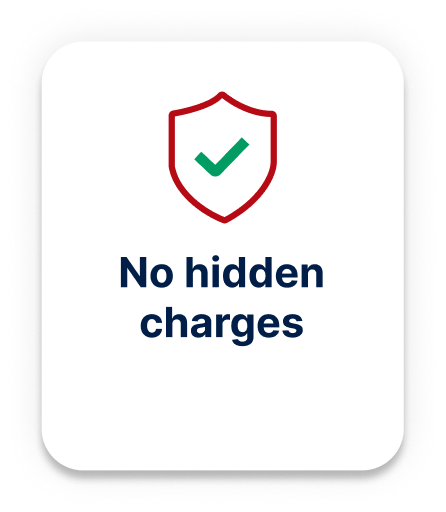 No hidden charges