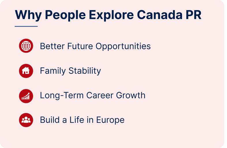 Reasons people explore PR
