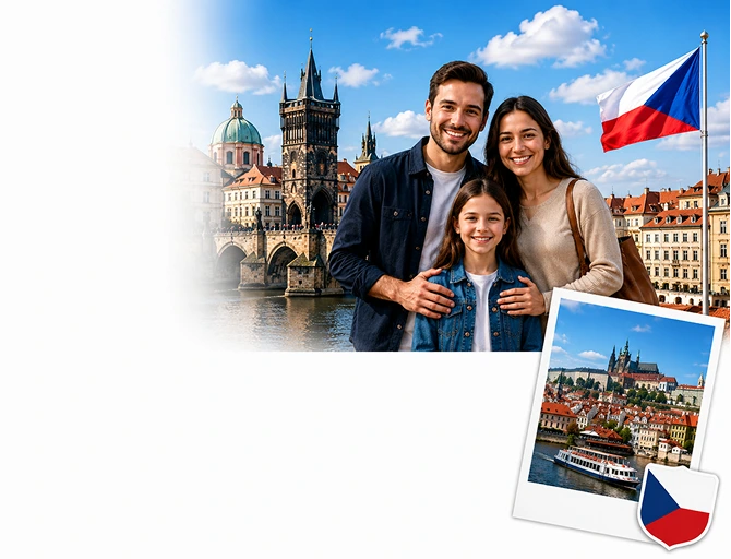 Family exploring permanent residency in in Czech Republic