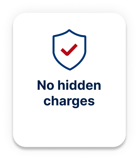 No hidden charges