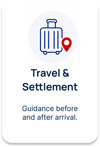Travel and settlement