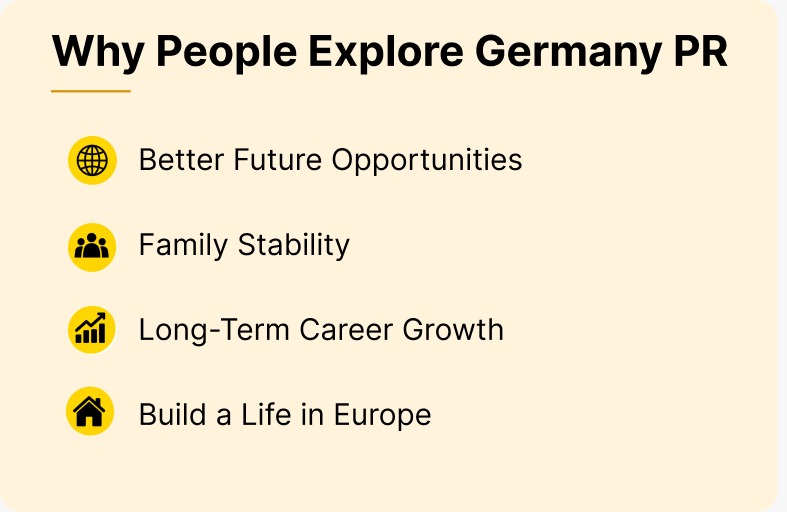 Reasons people explore PR