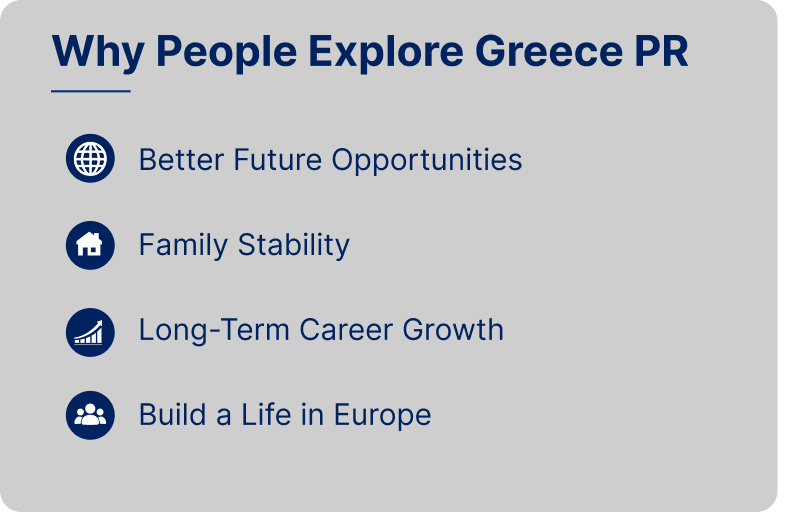 Reasons people explore PR
