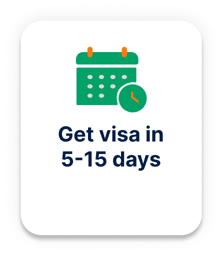 Get visa in 5-15 days