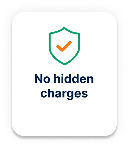 No hidden charges