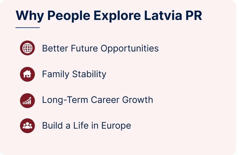 Reasons people explore PR