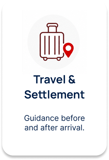 Travel and settlement