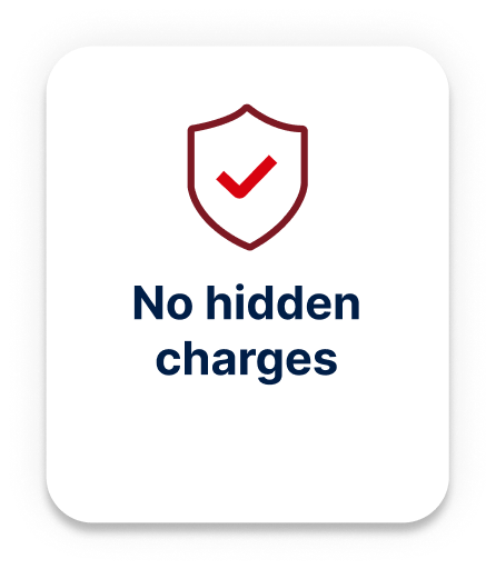 No hidden charges