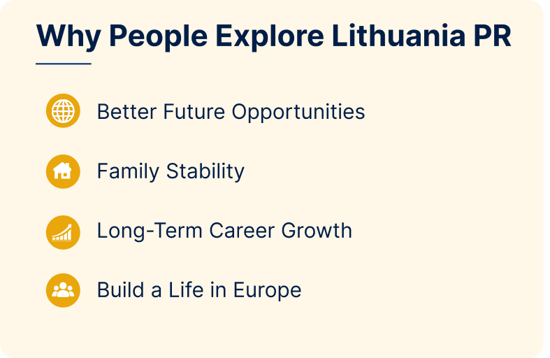 Reasons people explore PR