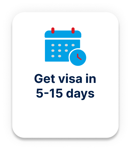 Get visa in 5-15 days
