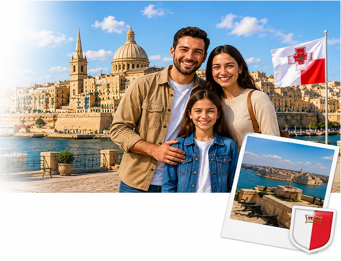 Family exploring permanent residency in in Malta