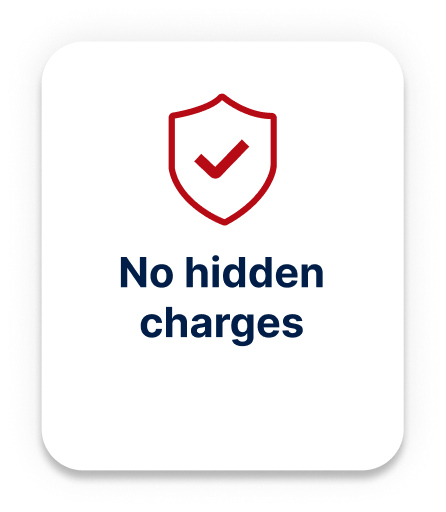 No hidden charges