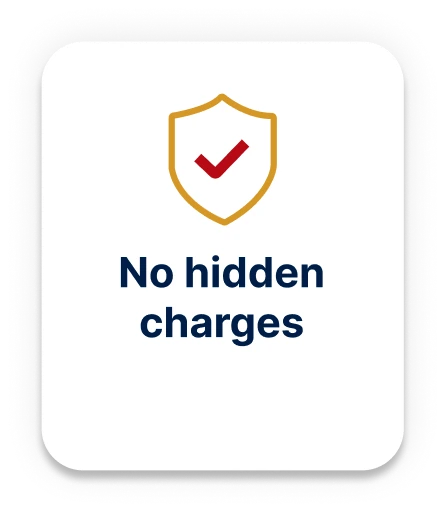 No hidden charges