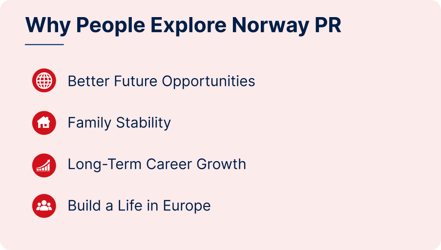 Reasons people explore PR