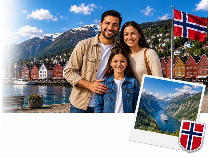 Family exploring permanent residency in in Norway