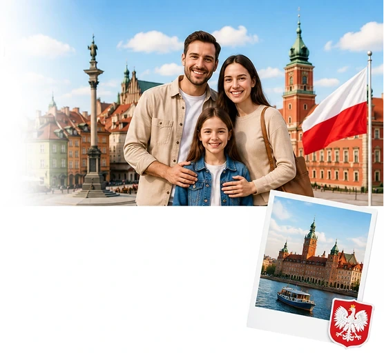 Family exploring permanent residency in in Poland