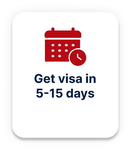 Get visa in 5-15 days