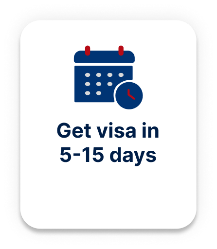 Get visa in 5-15 days