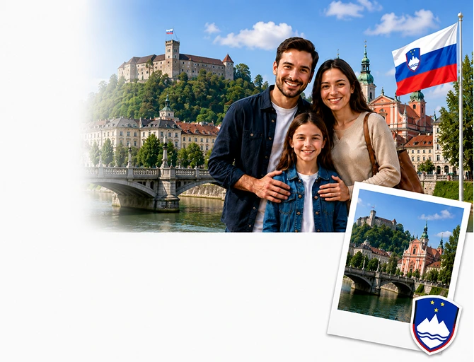 Family exploring permanent residency in in Slovenia