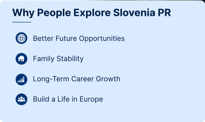 Reasons people explore PR