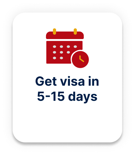 Get visa in 5-15 days