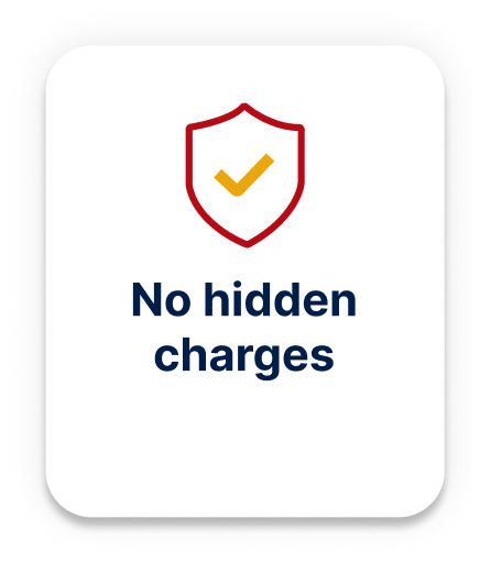 No hidden charges