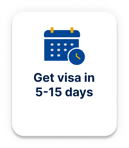 Get visa in 5-15 days