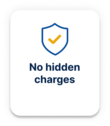 No hidden charges