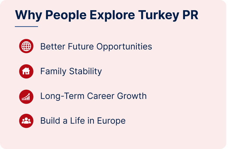 Reasons people explore PR