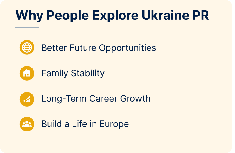Reasons people explore PR
