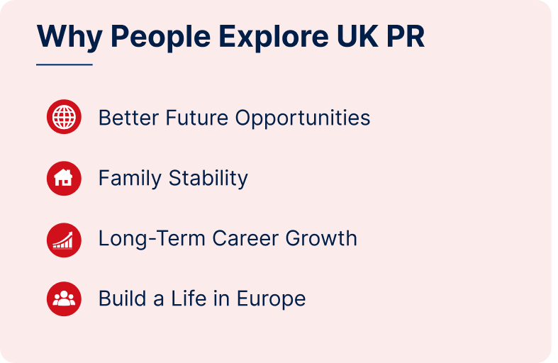 Reasons people explore PR