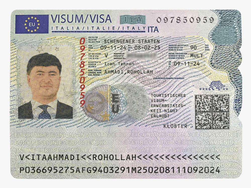 Approved visa copy
