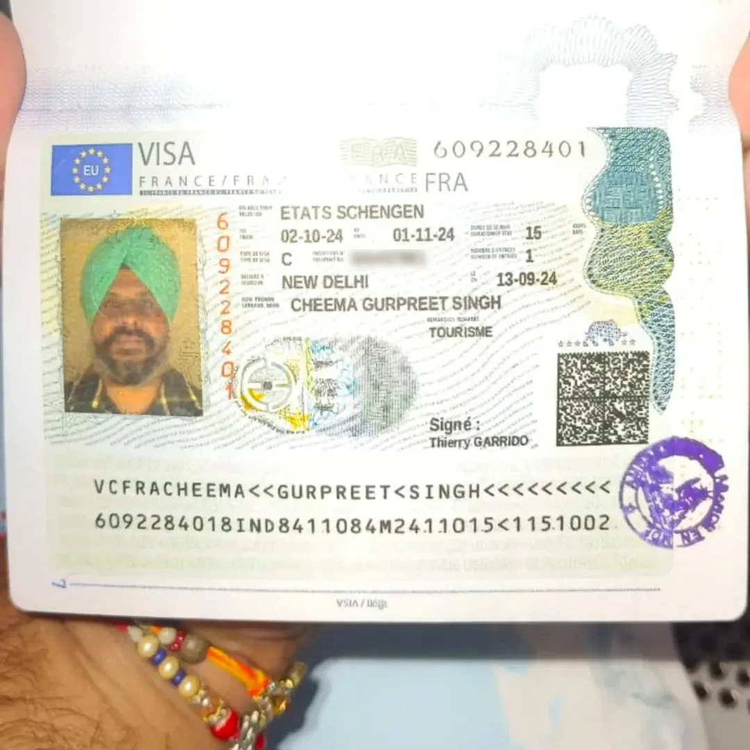 Approved visa copy
