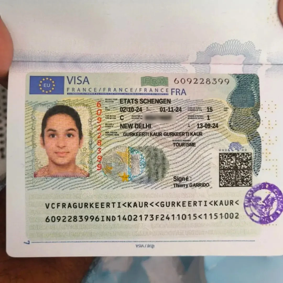 Approved visa copy