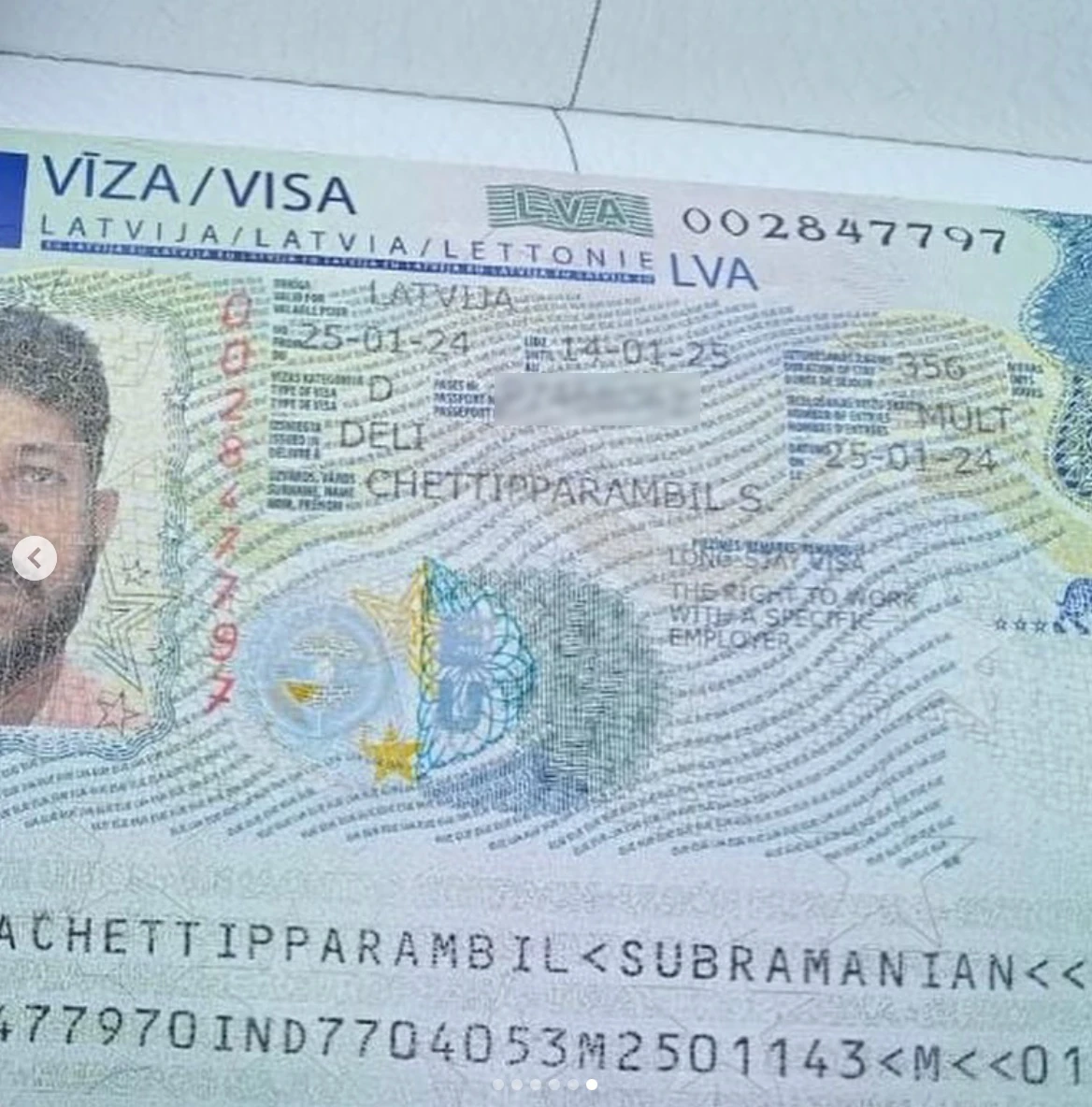 Approved visa copy