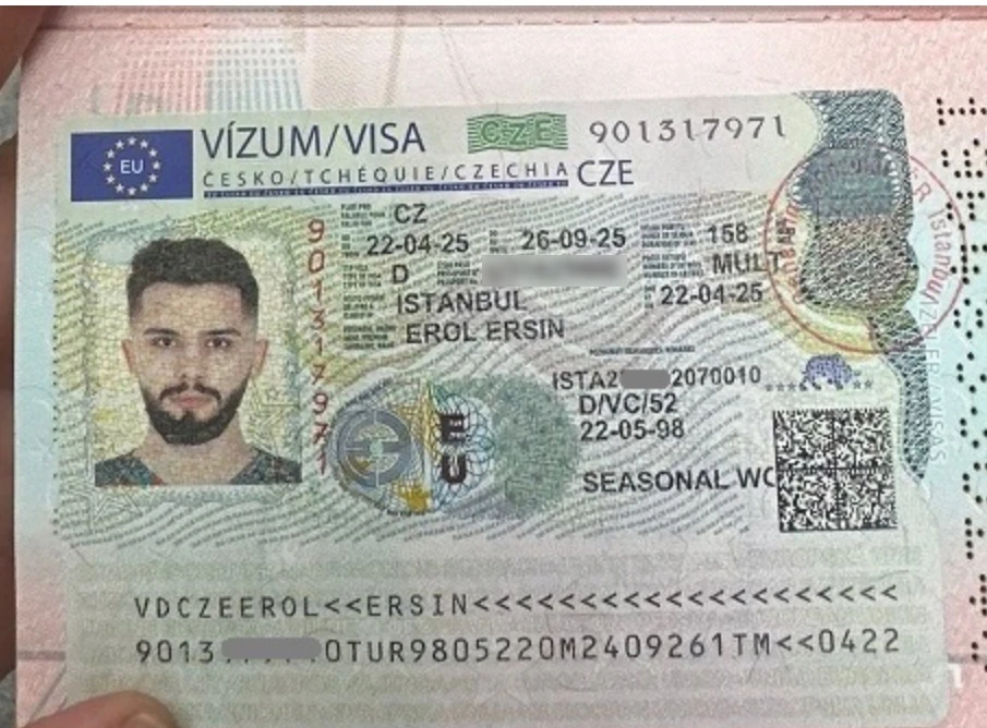 Approved visa copy